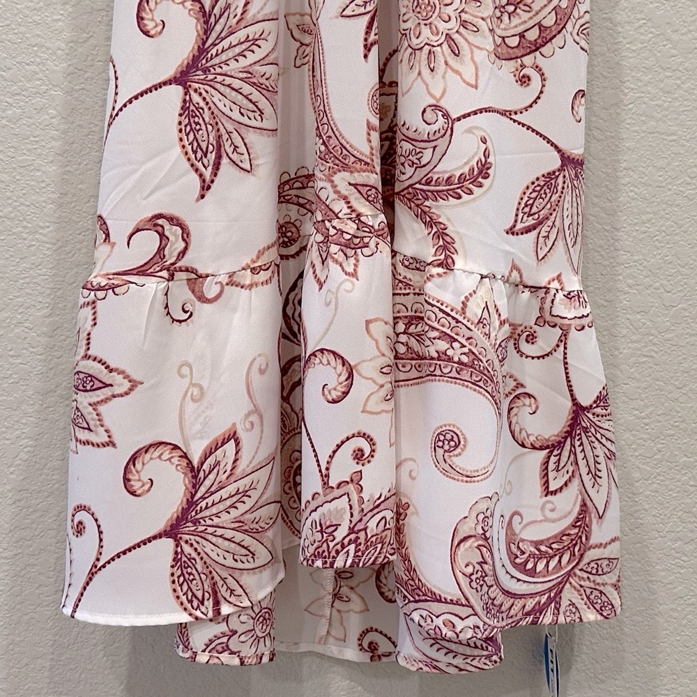 New! Cupshe Boho Mini Dress Paisley Print Size Medium - Picture 8 of 16